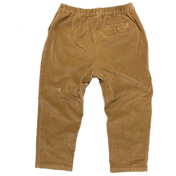 Vintage LL Bean Women’s Elastic High Waist Tan Corduroy Pants Size 18 Petite - Picture 3 of 8